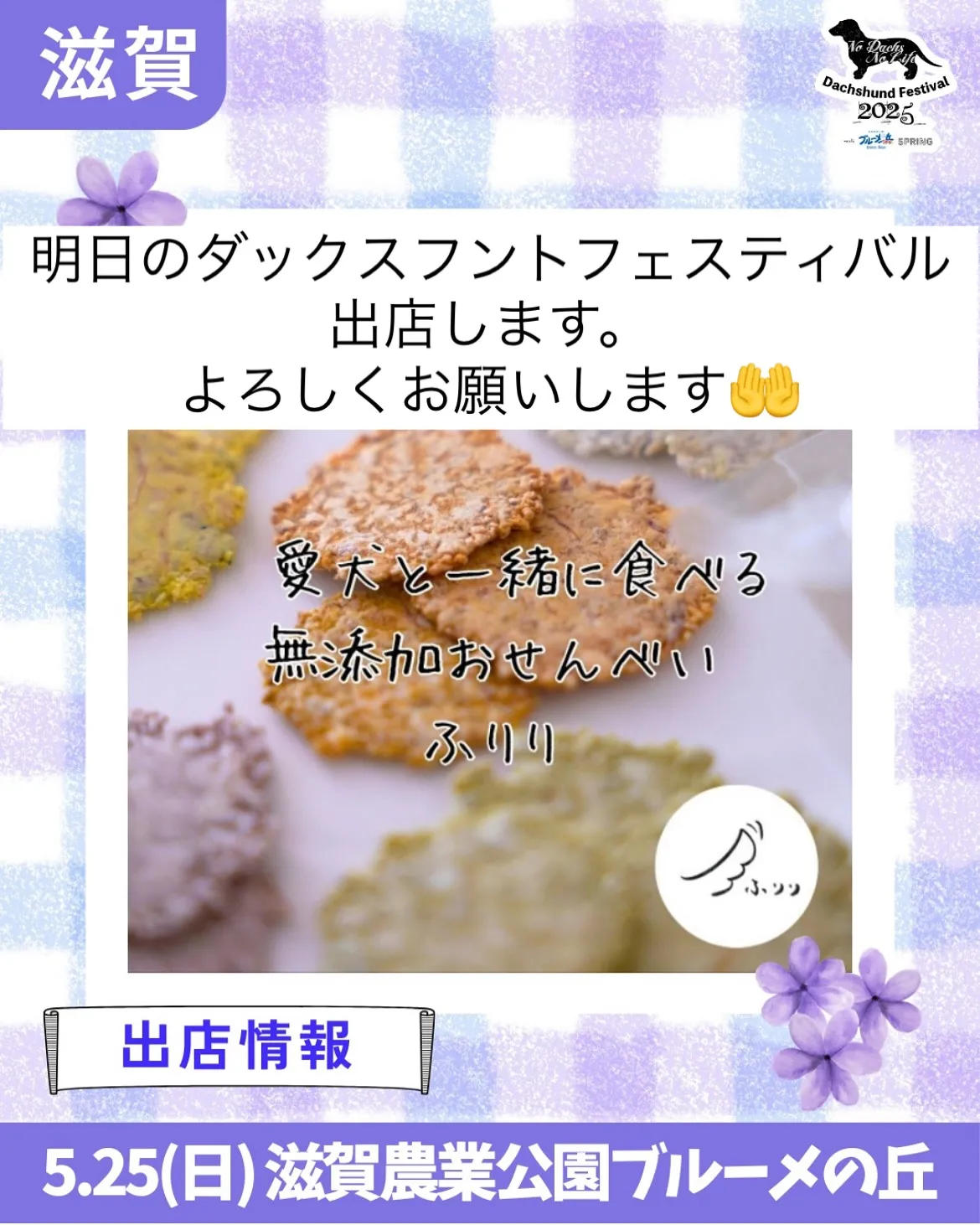 「わんこと一緒に楽しむ！無添加おせんべい『ふりり』ダックスフ...