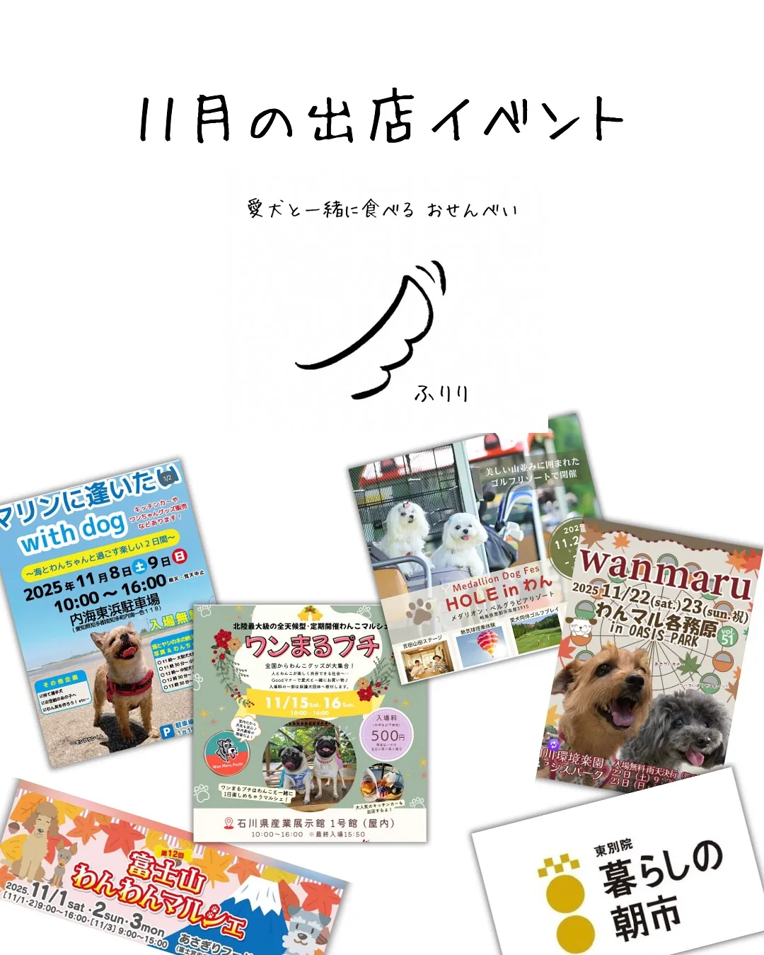 🍂11月の出店イベントのお知らせ🍂ふりり