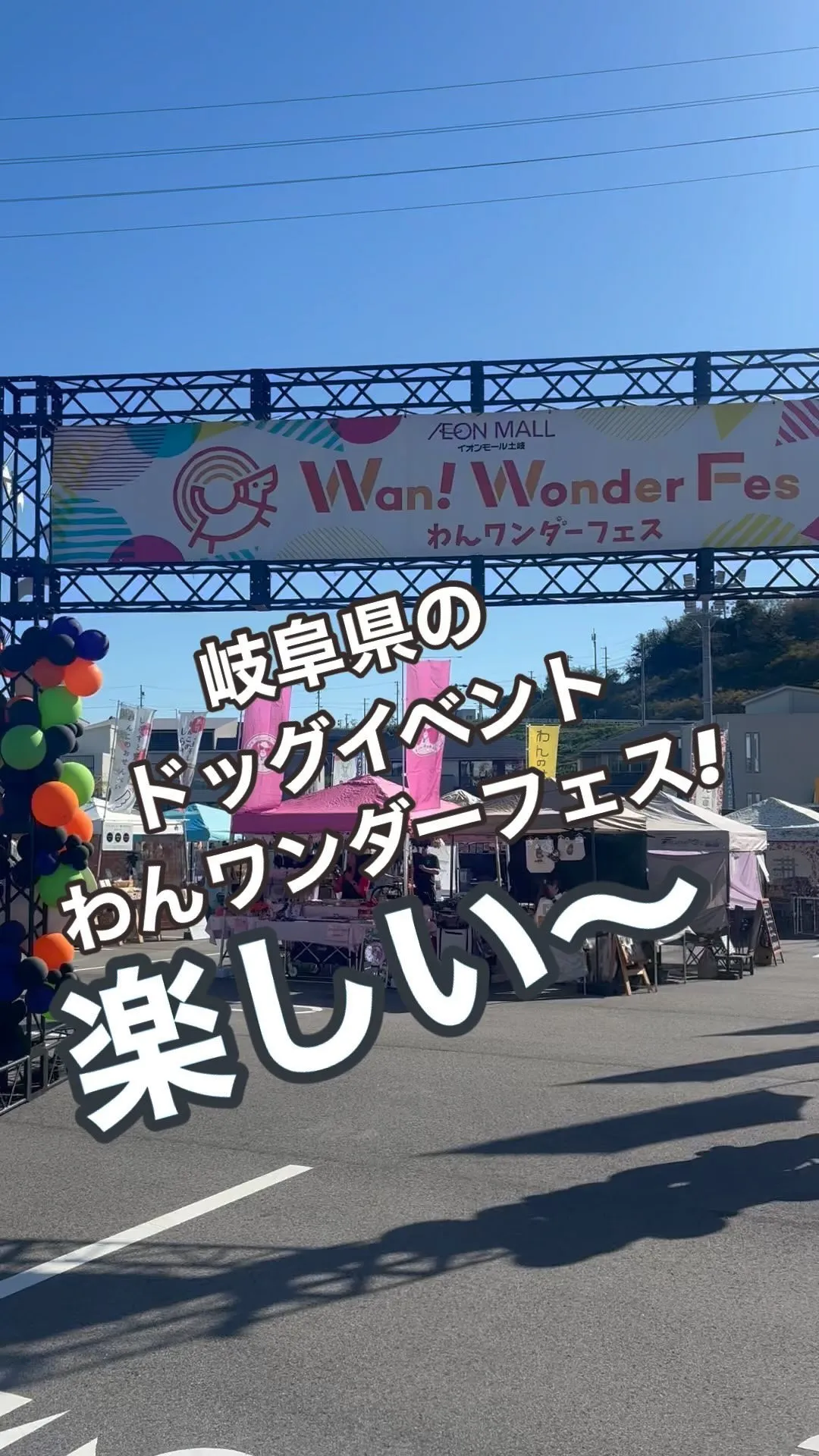 岐阜県のドッグイベントわんワンダーフェス😀たのしー！